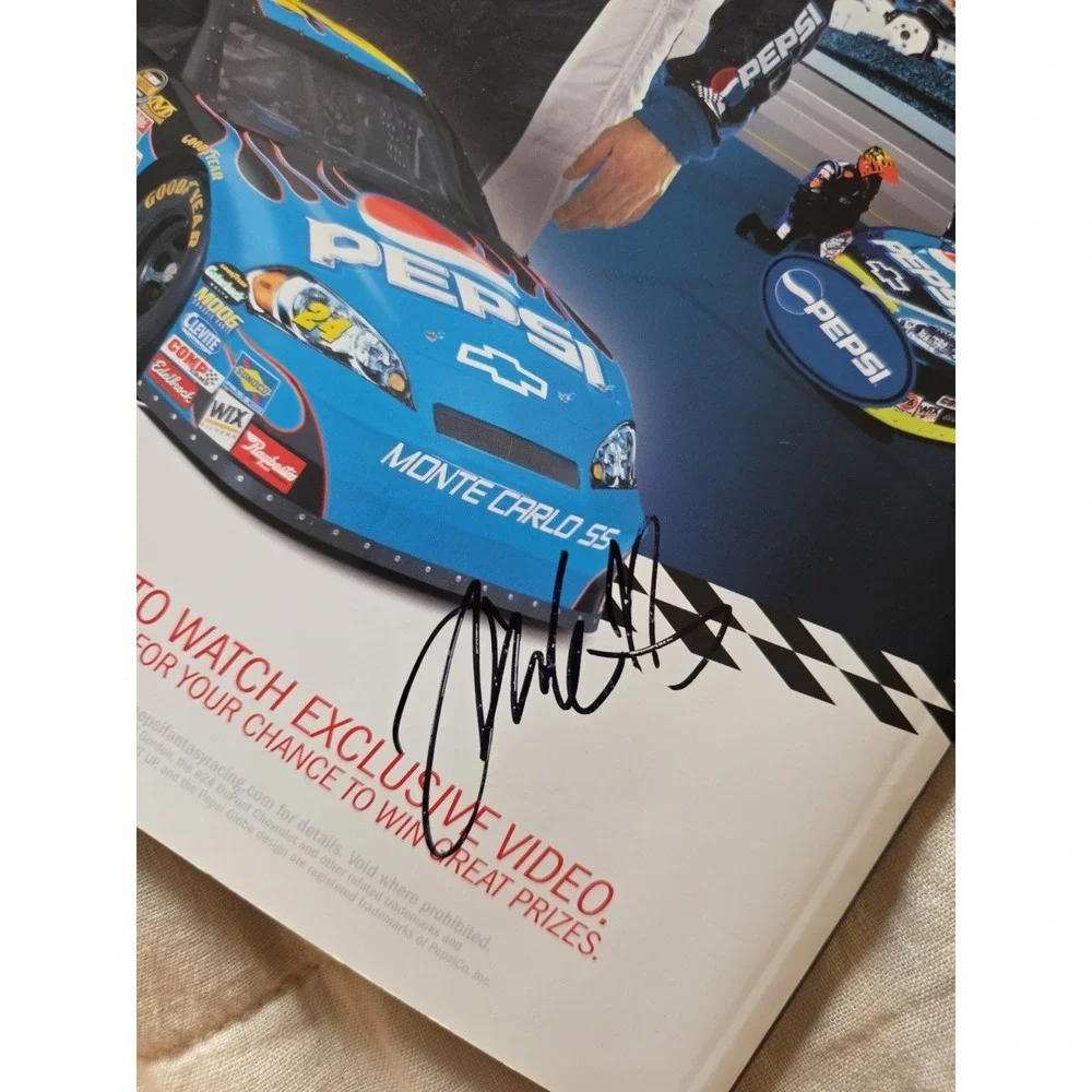 NASCAR Ford 500‎ Talladega Speedway 07 Magazine With Autograph And 2 Koozies